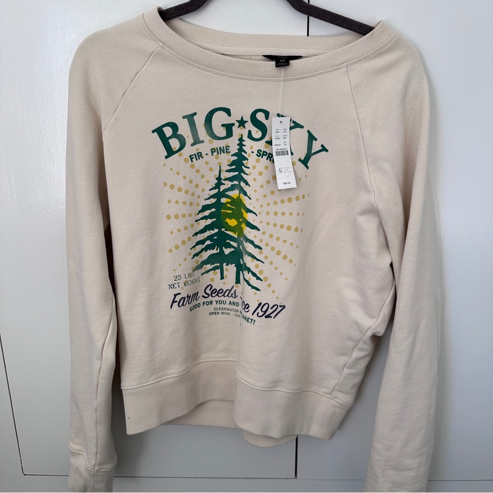 NWT J Crew Fir Sweatshirt 🌲